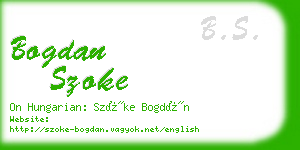 bogdan szoke business card